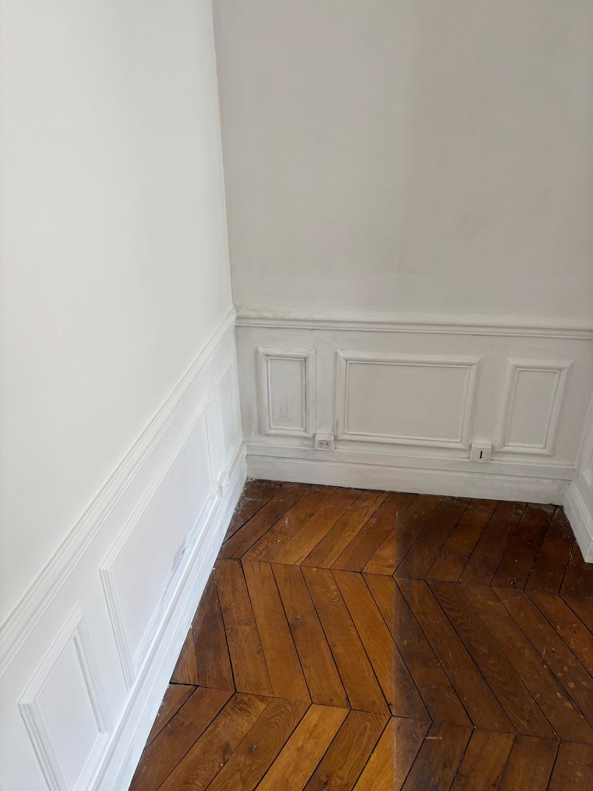 Levallois-Perret — parquet et boiseries avant travaux