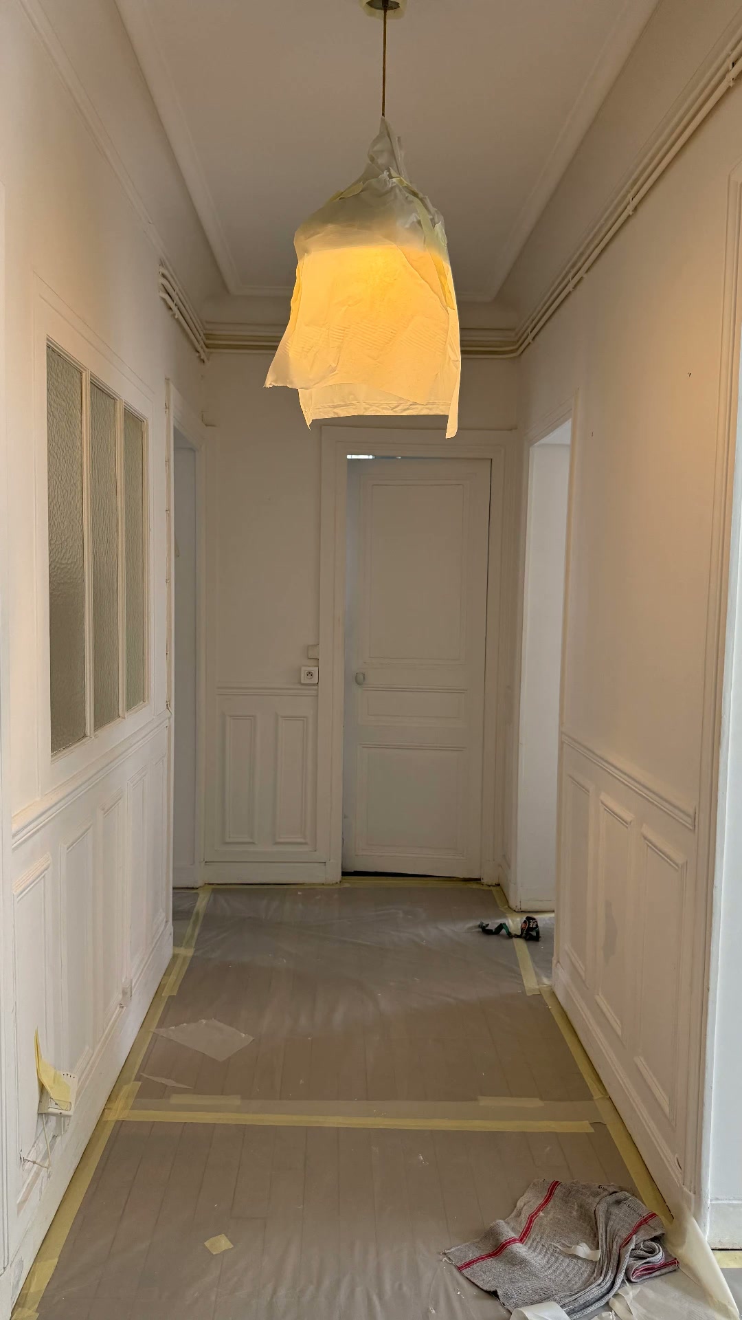 Levallois-Perret — couloir pendant les travaux